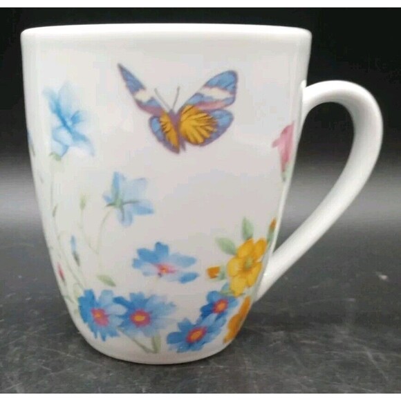pfaltzgraff annabelle Mug Botanic Butterfly Garden Meadow - Picture 1 of 7